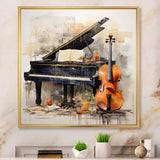 Music Melancholy Melodies Subdued - Music Canvas Wall Art