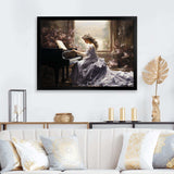 Grey Beige Music Melodic Harmony - Music Canvas Wall Art