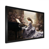 Grey Beige Music Melodic Harmony - Music Canvas Wall Art