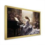 Grey Beige Music Melodic Harmony - Music Canvas Wall Art