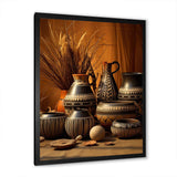 Native Art Pottery Serenity I - People Canvas Wall Art