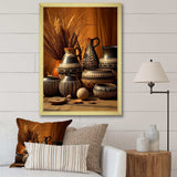 Native Art Pottery Serenity I - People Canvas Wall Art