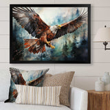 Native Art Spirit Of Eagle - People Canvas Wall Art