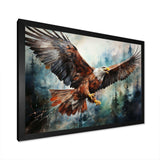 Native Art Spirit Of Eagle - People Canvas Wall Art