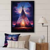 Native Tipi Sacred Visions - People Canvas Wall Art