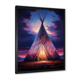 Native Tipi Sacred Visions - People Canvas Wall Art