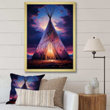 Native Tipi Sacred Visions - People Canvas Wall Art