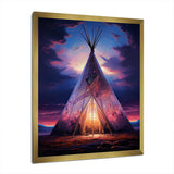 Native Tipi Sacred Visions - People Canvas Wall Art