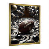 Football Spiraling Spirals - Football Canvas Wall Art