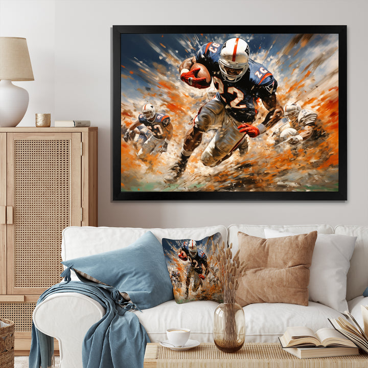 Football The Winning I - Football Canvas Wall Art