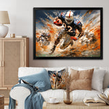 Football The Winning I - Football Canvas Wall Art