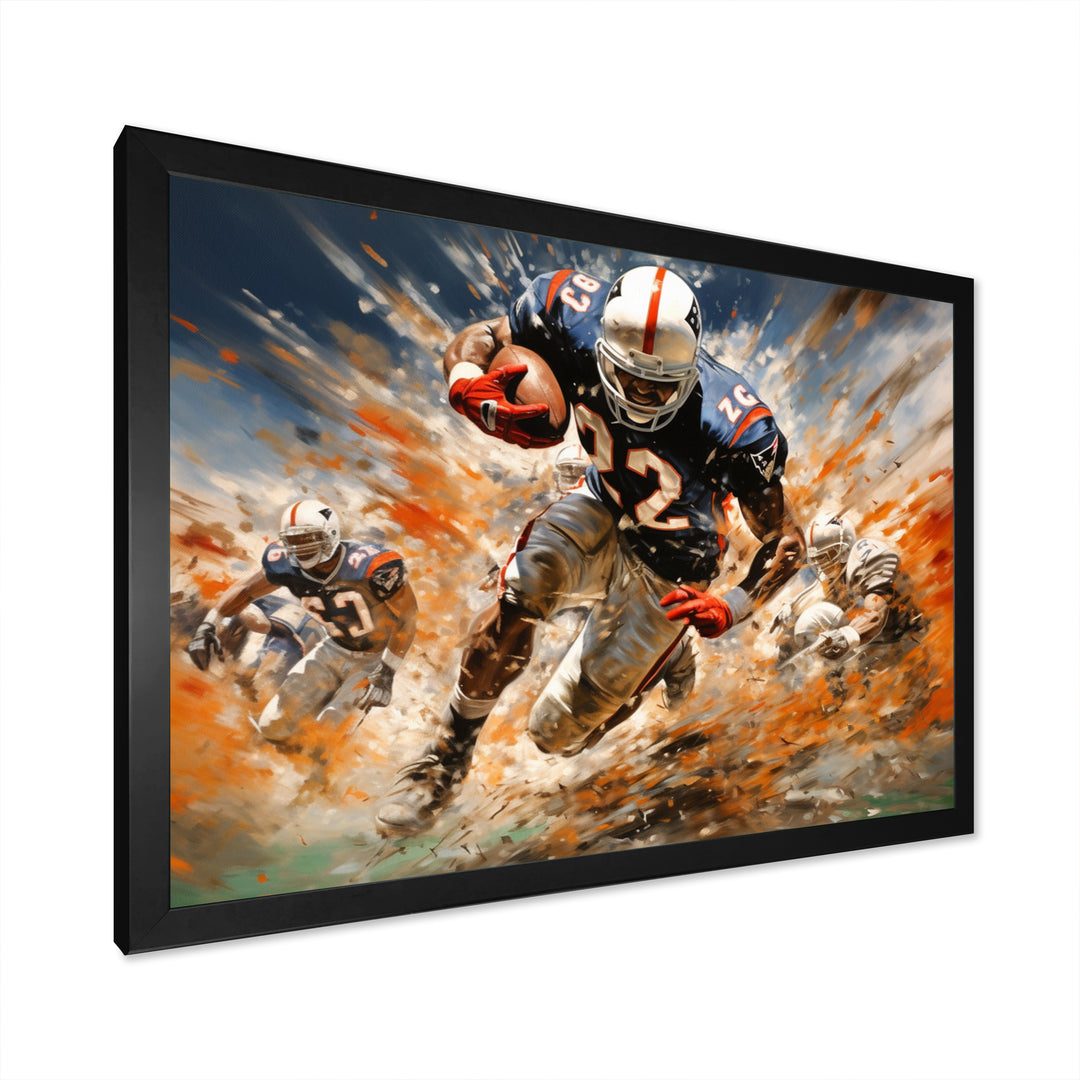 Football The Winning I - Football Canvas Wall Art