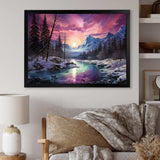 Northern Lights Arctic Aurora - Landscapes Canvas Wall Art