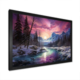 Northern Lights Arctic Aurora - Landscapes Canvas Wall Art