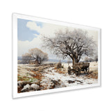 White Old Cart  Legacy - Old American Cart Canvas Wall Art