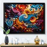 Opt Art Vibrant Illusions I - Abstract Canvas Wall Art