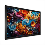 Opt Art Vibrant Illusions I - Abstract Canvas Wall Art