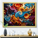 Opt Art Vibrant Illusions I - Abstract Canvas Wall Art