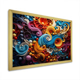 Opt Art Vibrant Illusions I - Abstract Canvas Wall Art