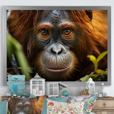 Orangutan Photo Portrait - Orangutan Living Room Wall Art
