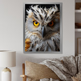 Grey Owl Animal Monochrome National - Owl Wall Decor
