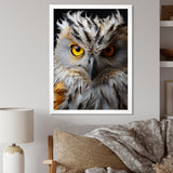 Grey Owl Animal Monochrome National - Owl Wall Decor