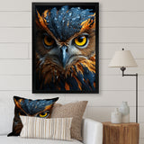Brown Owl Animal Portrait - Owl Wall Decor