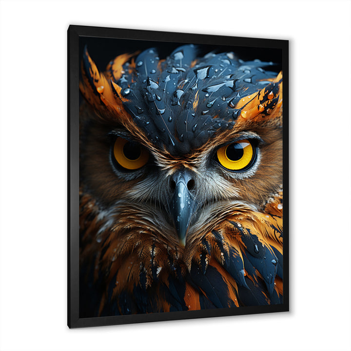 Brown Owl Animal Portrait - Owl Wall Decor