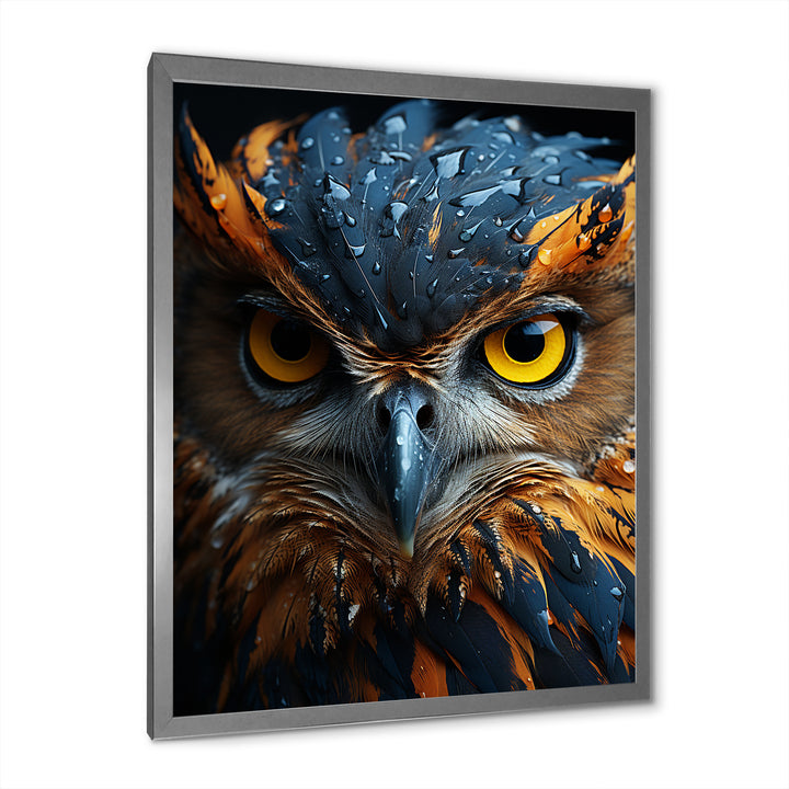 Brown Owl Animal Portrait - Owl Wall Decor