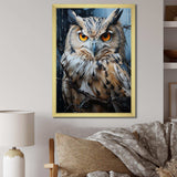 Grey Owl Nights Watch I - Animals Canvas Wall Art