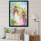 Popart Palm Trees III - Floral Canvas Wall Art