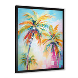 Popart Palm Trees III - Floral Canvas Wall Art