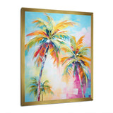 Popart Palm Trees III - Floral Canvas Wall Art