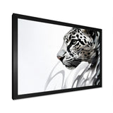 Grey White Panther Abstract Elegance - Panther Wall Decor