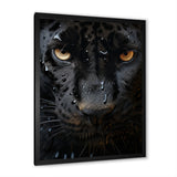 Black White Panther Abstract Encounter - Panther Wall Art Prints