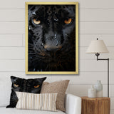Black White Panther Abstract Encounter - Panther Wall Art Prints
