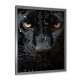 Black White Panther Abstract Encounter - Panther Wall Art Prints