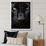 Black White Panther Abstract Encounter - Panther Wall Art Prints