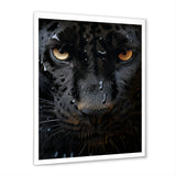 Black White Panther Abstract Encounter - Panther Wall Art Prints