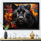 Panther Elusive Panther Collage - Panther Living Room Wall Art