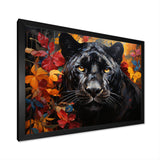 Panther Elusive Panther Collage - Panther Living Room Wall Art