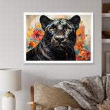 Panther Elusive Panther Geometric - Panther Bedroom Wall Art