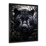 Black White Panther Contrasting Patterns - Panther Canvas Wall Art