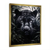 Black White Panther Contrasting Patterns - Panther Canvas Wall Art