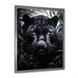 Black White Panther Contrasting Patterns - Panther Canvas Wall Art