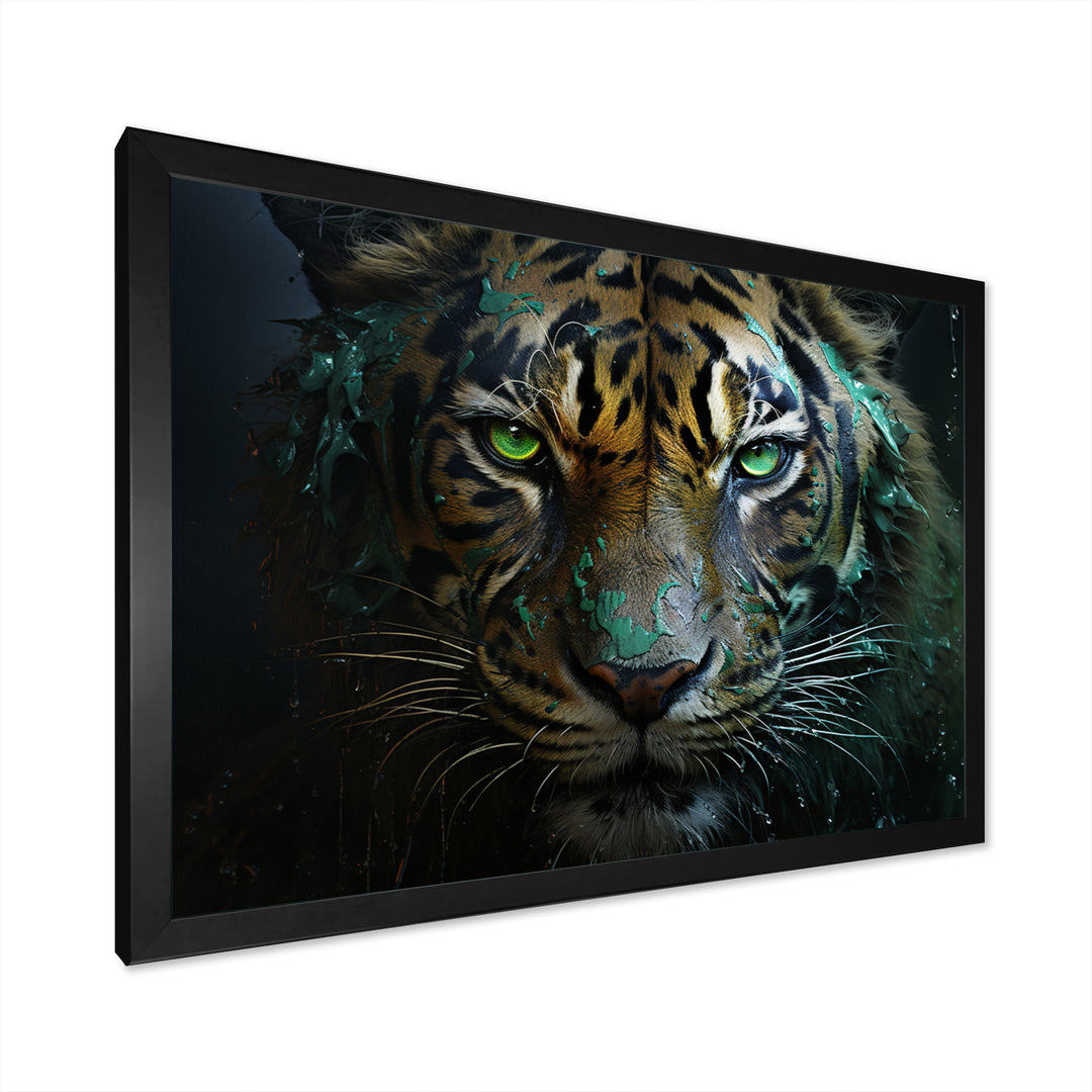Black White Panther Eyes Of The Night - Panther Wall Art Prints