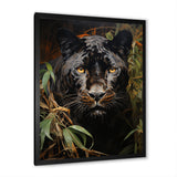 Green Panther Impressionist Elegance - Panther Home Decor Art