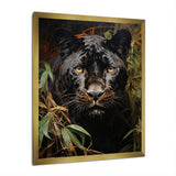 Green Panther Impressionist Elegance - Panther Home Decor Art