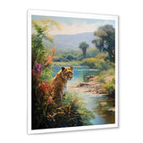 Coastal Tiger Impressionist Retreat - Tiger Living Room Wall Art