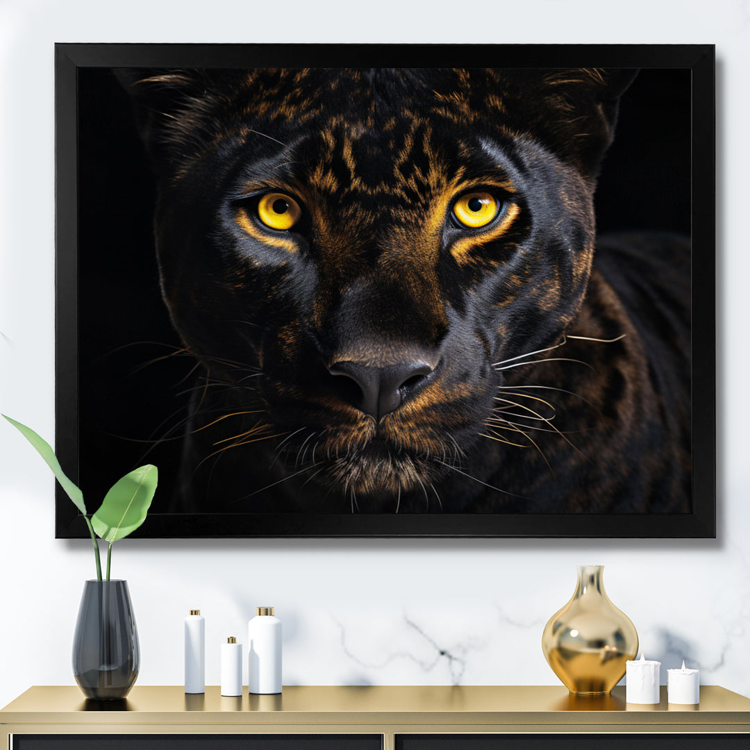 Black White Panther Majestic Panther - Panther Wall Decor